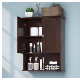 Vanirror Wall Mount Cabinet Model 24”x30”x9” V - MG 002–2430 Color Brown Assembly Required