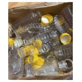 48 Pcs 16 oz Honey Jar with Lids Squeeze Honey Bottles Bulk Clear Plastic Honey Container