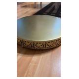 16 Inch Gold Cake Stand Set Metal Round Cupcake Dessert Stand with Cake Cutting, Spatula Wedding Cupcake Pastry Display Candy Holder Display for Wedding Party Birthday Baby Shower(Classic)