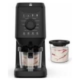 Rellytech Homemade Ice Cream Maker Machine - 12-in-1 Ice Cream Maker with 2 Pint Containers & Lids, Gelato, Sorbet and Frozen Yogurt Maker, Self-Cleaning, Pre-freeze for 24 Hours