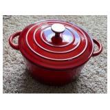7 Piece Enameled Cast Iron Cookware Set, Induction Dutch Oven Pot with Lid, Color: Red - Emerald Non Toxic Pots and Pans set, PFOA-PFOS Free