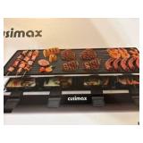 CUSIMAX Raclette Grill Electric Grill Table Portable 2 in 1 Korean BBQ Grill Indoor & Cheese Raclette, Reversible Non-stick plate, Crepe Maker with Adjustable temperature control and 8 Paddles, New in