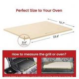 Pizza Stone, Rectangular Extra Large 23.6" x 15.8" x 0.6" Pizza Stones for Oven Grill, Industrial Commercial Heavy Duty Cordierite Baking Stone for Pizza Bread, Pizza Accessories, 14.19 lbs - Retail $