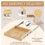 4 Pack Wooden Pull out Tray Cabinet Organizer 21”x21” Gentle Close Roll out Shelves for Kitchen Cabinets Fully Assembled Slide Pantry Shelves (21