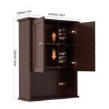 Vanirror Wall Mount Cabinet Model 24”x30”x9” V - MG 002–2430 Color Brown Assembly Required