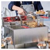 Eggkitpo dual basket electric deep fryer Retail : $336 model EGEF – 101V – 2