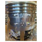 Chafing Dishes for Buffet Set: 100% Pre-Installed Chafers for Catering - Round Chafing Dish Buffet Set with Lids | Chafers and Buffet Warmers Sets | Serving Food Warmer | Chafers Servers Sets, Great f