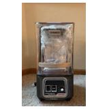 CRANDDI Professional Smoothie Blender, 2200W Commercial Soundproof Quiet blender with Removable Soundproof Shield for Crushing Ice, MilkShakes, Puree, Self-Cleaning, 50oz 110V Retail $189