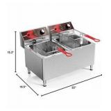 Eggkitpo dual basket electric deep fryer Retail : $336 model EGEF – 101V – 2