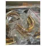 Chafing Dish Set, 4 Pack, Gold Handles Silver Trays, Box Says the Size for Each Chafing Dish is 60.5 cm x 41 cm x 32.5 cm (They’re measured in centimeters and not inches) Comes New in Open Box Condi