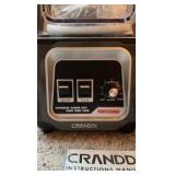 CRANDDI Professional Smoothie Blender, 2200W Commercial Soundproof Quiet blender with Removable Soundproof Shield for Crushing Ice, MilkShakes, Puree, Self-Cleaning, 50oz 110V Retail $189