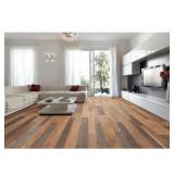 620 Sq ft Real Engineer Reclaimed Timber Color Torchlight Random Lengths 4",5",6" W  SKU EWX