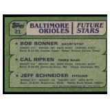 Cal Ripken Jr. RC 1982 Topps Baltimore Orioles Future Stars #21 Vintage Rookie Baseball Card