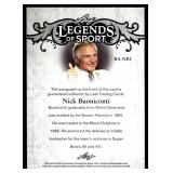 Nick Buoniconti Auto 2015 Leaf Legends of Sport #BA-NB1 Football Card