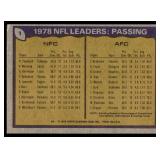 Roger Staubach / Terry Bradshaw 1979 Topps #1 NFL Passing Leaders Vintage Football Card