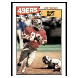 Jerry Rice 2nd Year 1987 Topps #115 Vintage Football Card