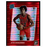 Ayo Dosunmu 2021-22 Donruss Optic Red Prizm Rated Rookie #171 Minnesota Timberwolves Basketball Card