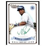 Wander Franco /20 Auto 2020 Onyx Vintage Premium #PAWF Signed Baseball Card