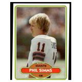 Phil Simms RC 1980 Topps #25 Vintage Rookie Football Card