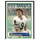 Jim McMahon RC 1983 Topps #33 Vintage Rookie Chicago Bears Football Card