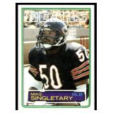 Mike Singletary RC 1983 Topps #38 Vintage Rookie Chicago Bears Football Card