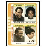 Walter Payton Chicago Bears 1978 Topps Team Card #504 Unmarked Vintage Football Card