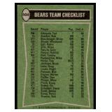 Walter Payton Chicago Bears 1978 Topps Team Card #504 Unmarked Vintage Football Card