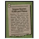 OJ Simpson 1978 Topps #4 Vintage Football Card