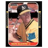 Mark McGwire RC 1987 Donruss Rated Rookie #46 Baseball Card