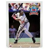 Kirby Puckett Autographed 1997 Puckett Weekend Post Card Minnesota Twins Baseball