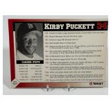 Kirby Puckett Autographed 1997 Puckett Weekend Post Card Minnesota Twins Baseball
