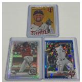 Royce Lewis 3 Card Minnesota Twins Baseball Lot