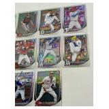 10 Card Bowman Chrome Mojo MAJOR STAR Lot - Trout, Holliday, Skubal, Harper, Carroll, Henderson, Freeman, Sasaki RC, Betts, Elly Baseball Cards