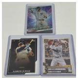 Aaron Judge 3 Card Baseball Lot