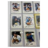 12 Card Baseball On-Card Auto Lot Leaf Signature Series Gold and Bronze