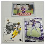 JJ McCarthy 3 RC Minnesota Vikings Rookie Football Card Lot - #1