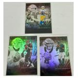Joe Burrow, Jalen Hurts, Justin Herbert 3 RC Lot 2020 Illusions Rookie Football Cards