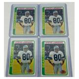 Steve Largent 2nd Year 4 Card 1978 Topps #443 Vintage Football Card Lot
