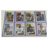 1984 Topps 8 Star Card Lot - Payton, Dorsett, Largent, Bradshaw, Fouts, Harris, Taylor - Vintage Football Cards