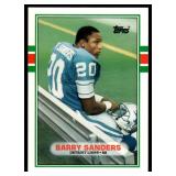 Barry Sanders RC 1989 Topps Traded #83T Rookie Football Card - #1