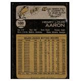 Hank Aaron 1973 Topps #100 Vintage Baseball Card