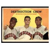 1959 Topps #166 Destruction Crew - Minoso, Colvito, Doby Vintage Baseball Card
