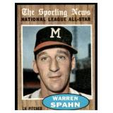 Warren Spahn 1962 Topps #399 Vintage Baseball Card