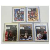 Michael Jordan 5 Card Basketball Lot #1