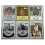 6 Card Autographed Basketball Card Lot