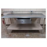 NSF STAINLESS STEEL TABLE WITH DRAWER