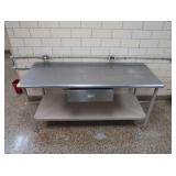 NSF STAINLESS STEEL TABLE WITH DRAWER