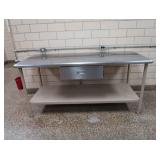 NSF STAINLESS STEEL TABLE WITH DRAWER