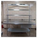 METRO NSF STAINLESS STEEL LARGE WORKSTATION