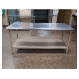 NSF STAINLESS STEEL TABLE WITH DRAWER